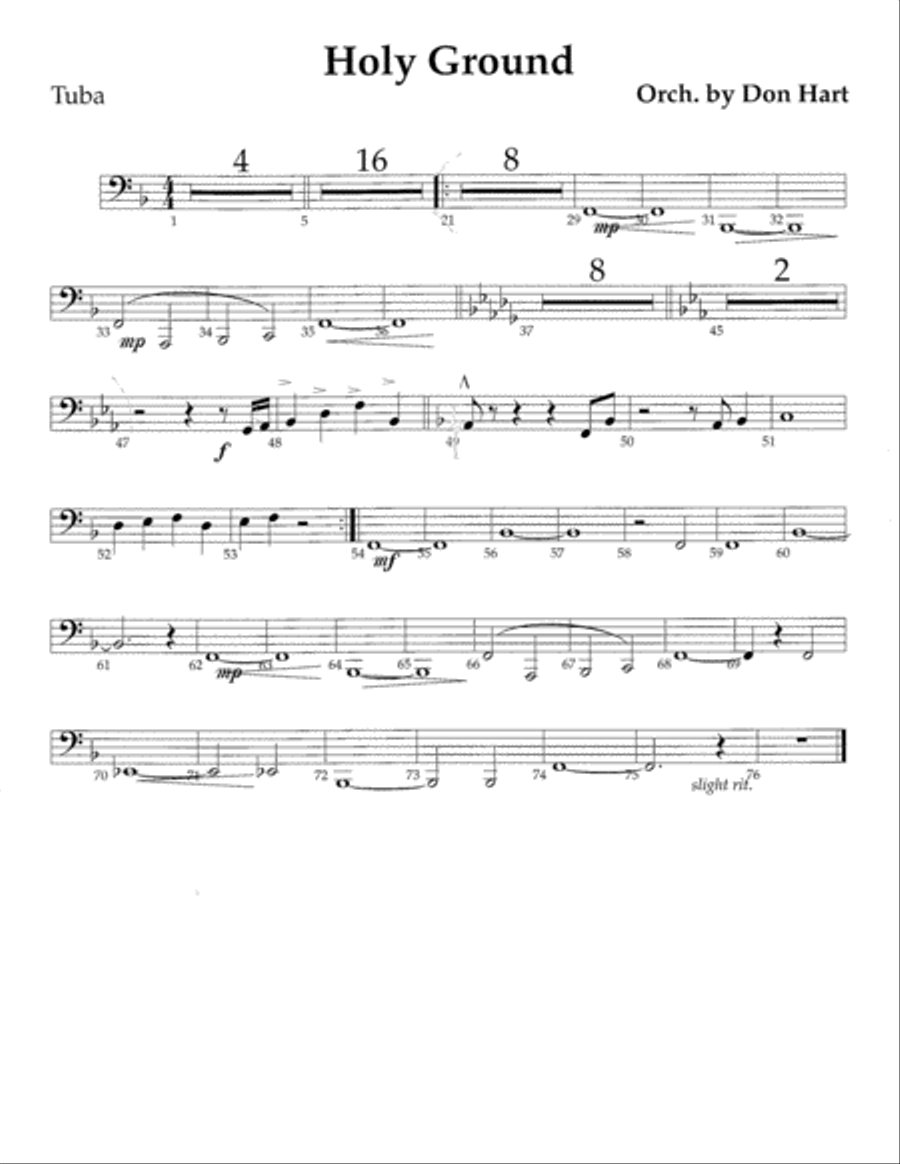 Holy Ground Choir scores gallery preview page 20