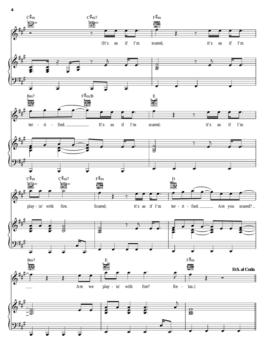 Relax (Take It Easy) Piano, Vocal, Guitar scores gallery preview page 4