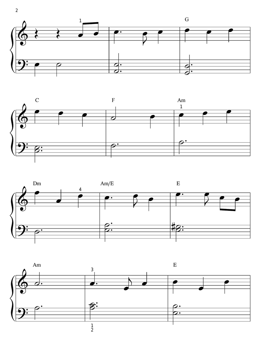 The Medallion Calls The Medallion Calls Easy Piano scores gallery preview page 2