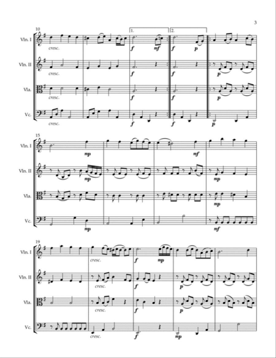 Cavatina String Quartet scores gallery preview page 3