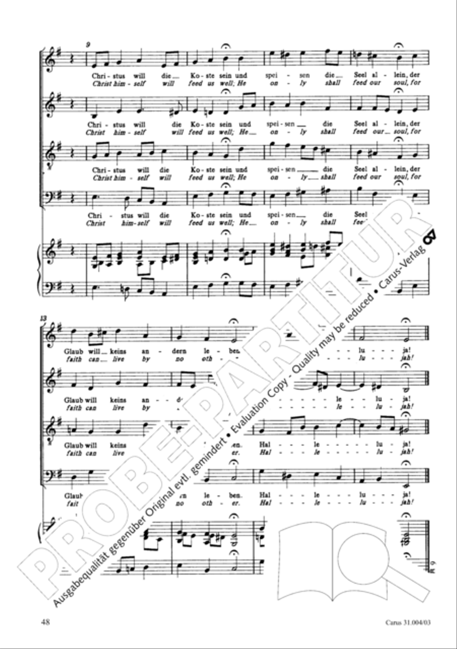 Christ lay in death's cold prison (Christ lag in Todesbanden) 4-Part scores gallery preview page 49