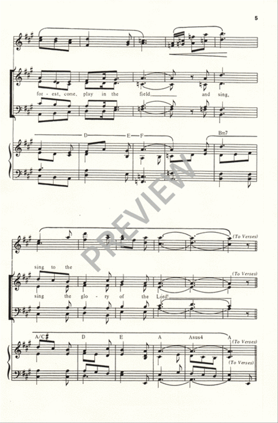 Canticle of the Sun 4-Part scores gallery preview page 5
