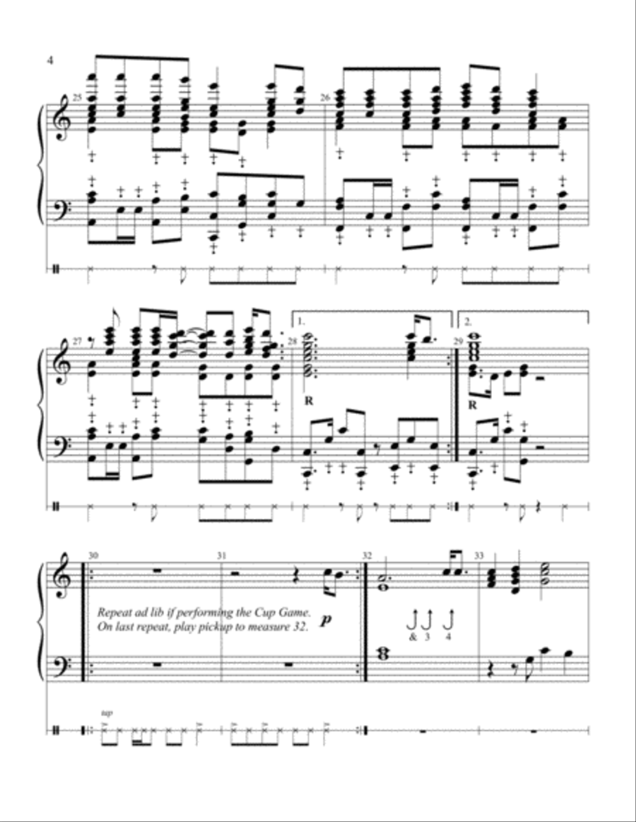 Cups (When I'm Gone) Handbell Choir scores gallery preview page 4