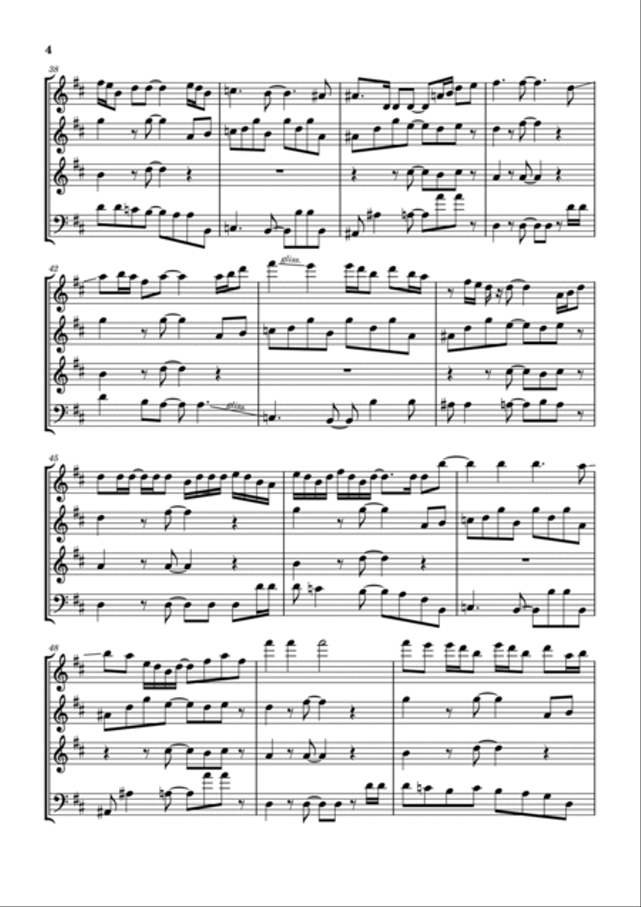 Fly By Night Woodwind Quartet scores gallery preview page 5