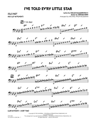 I've Told Ev'ry Little Star - Bass Clef Solo Sheet