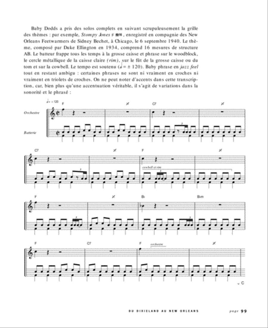 Une histoire de la batterie de jazz Tome 1 Des origines aux annees Swing Drums scores gallery preview page 12