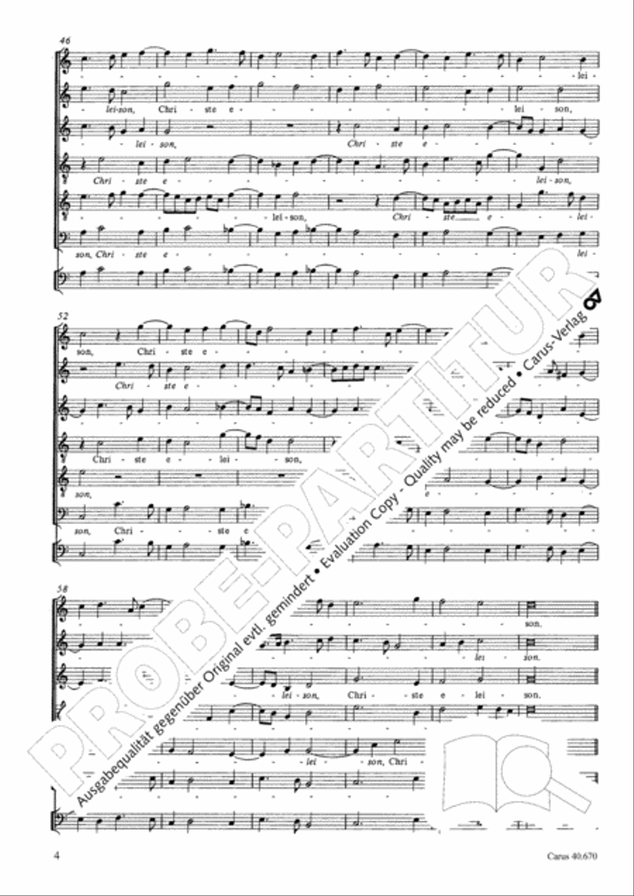 Missa in illo tempore Choir scores gallery preview page 17