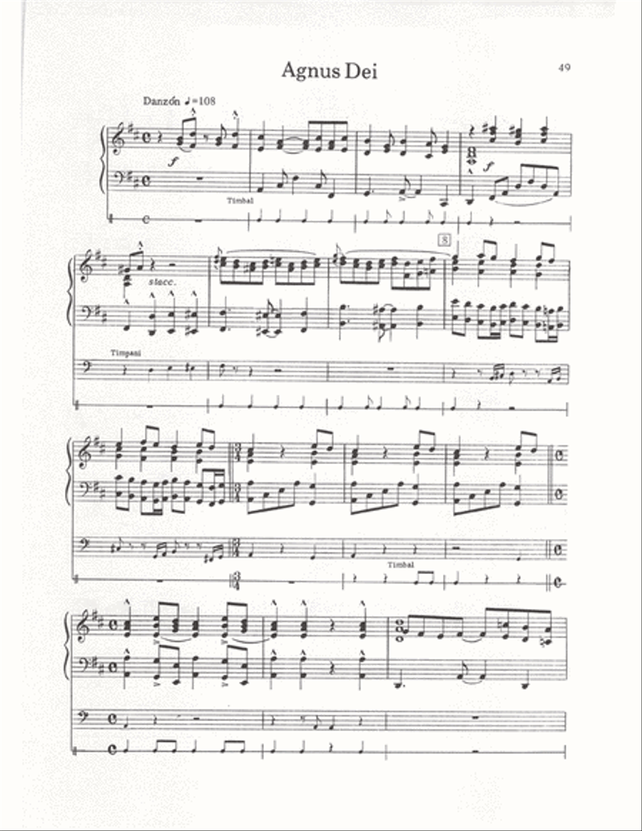 The Cuban Mass (Vocal Score) 4-Part scores gallery preview page 46