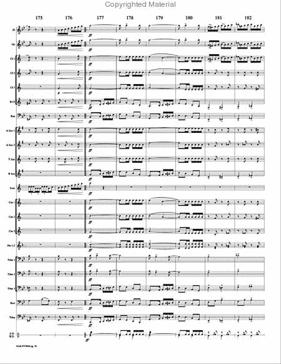 Hailstorm Concert Band scores gallery preview page 29