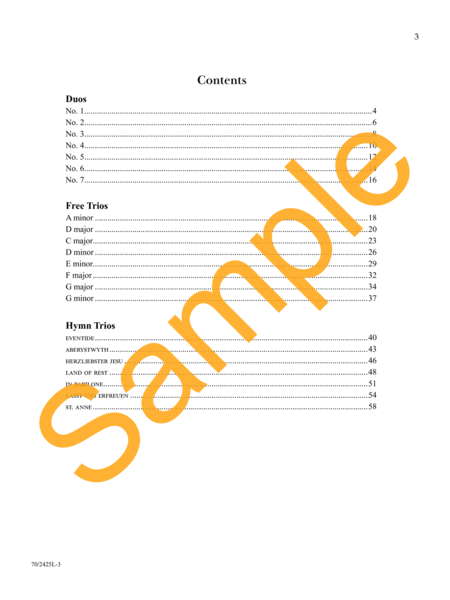 Duos and Trios for Solo Organ image number null