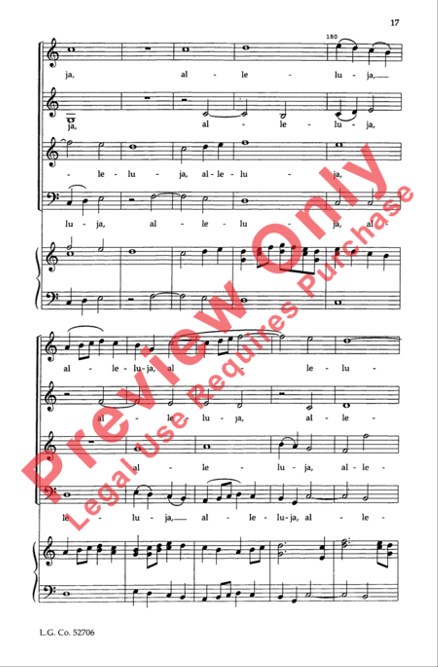 Beata Es Virgo Maria 4-Part scores gallery preview page 17