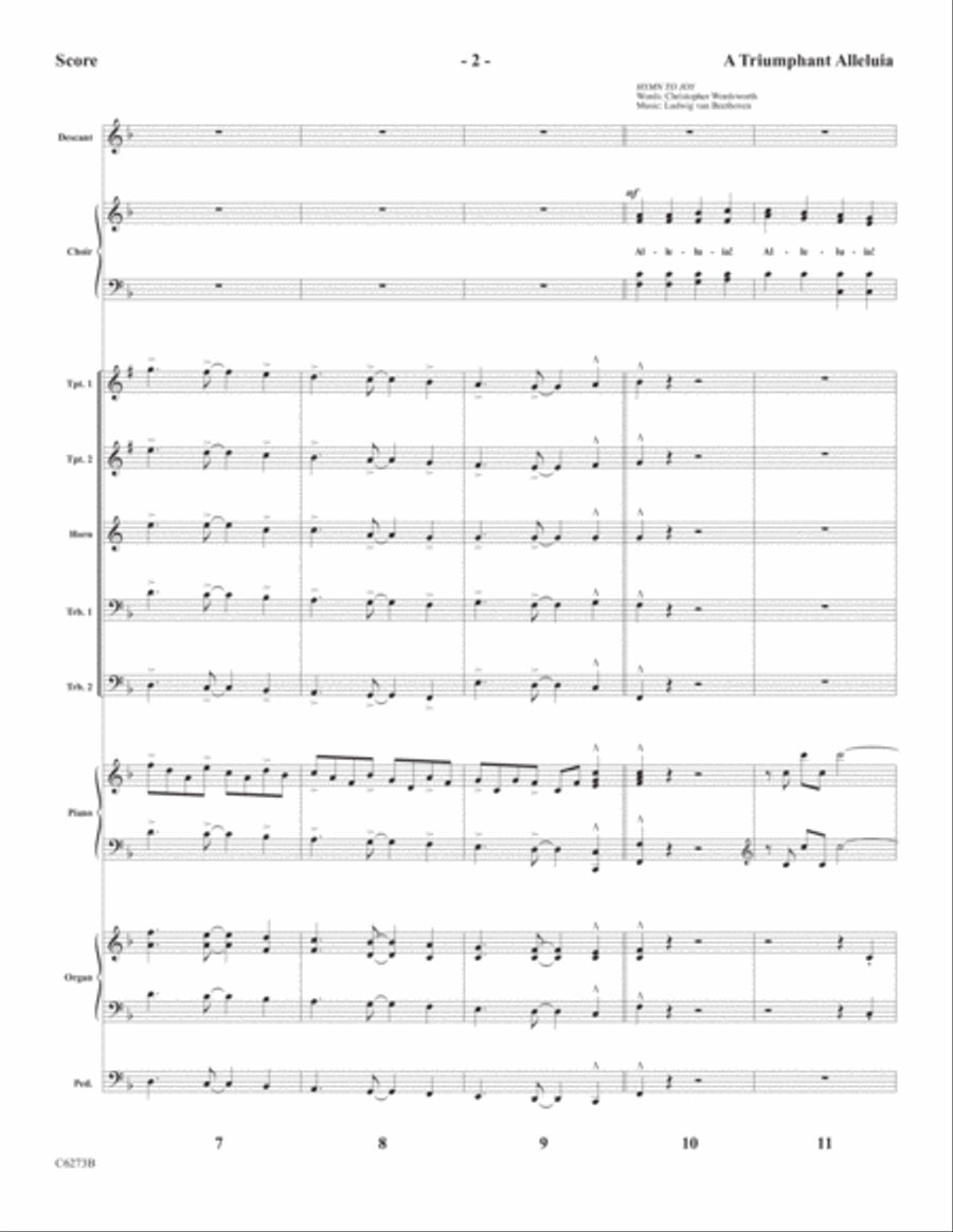 A Triumphant Alleluia Choir scores gallery preview page 4