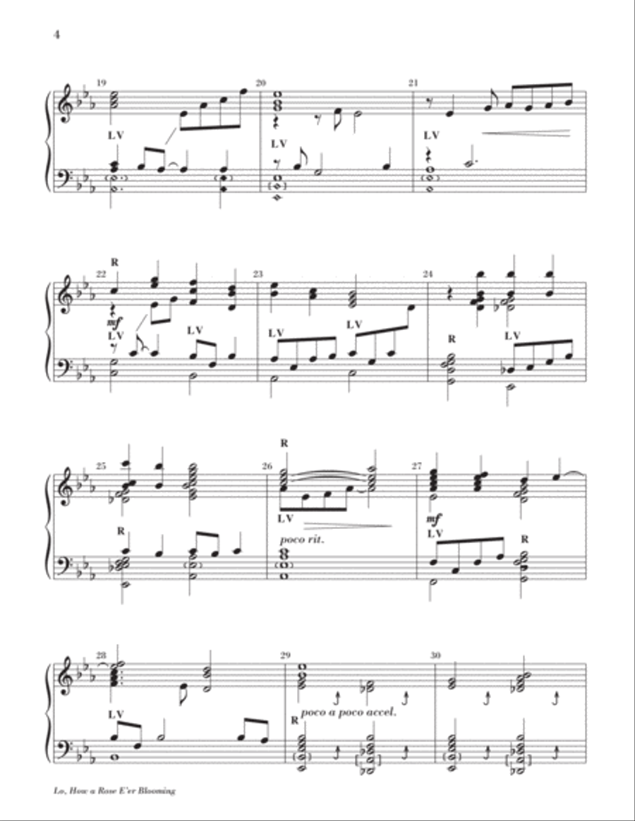 Lo, How a Rose 5-Octaves scores gallery preview page 5