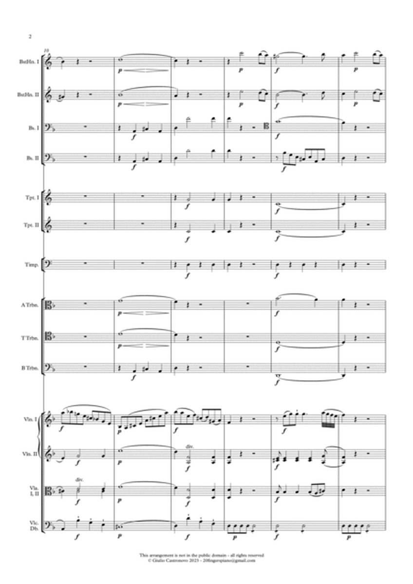 Mozart: Masonic Funeral Music (Maurerische Trauermusik) KV 477 - arr. matching the Requiem KV 626 image number null