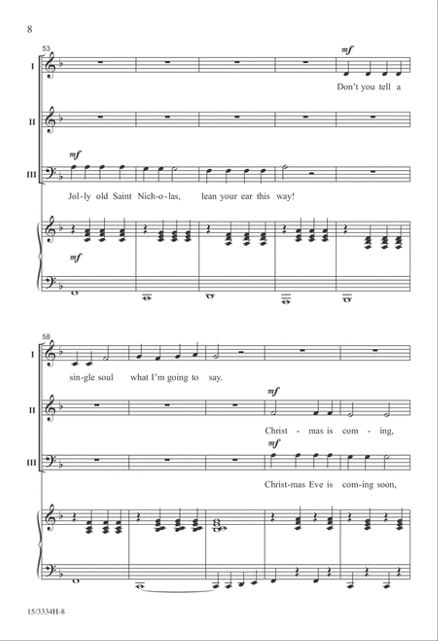 A Jolly, Jingling Carol Medley 3-Part scores gallery preview page 8