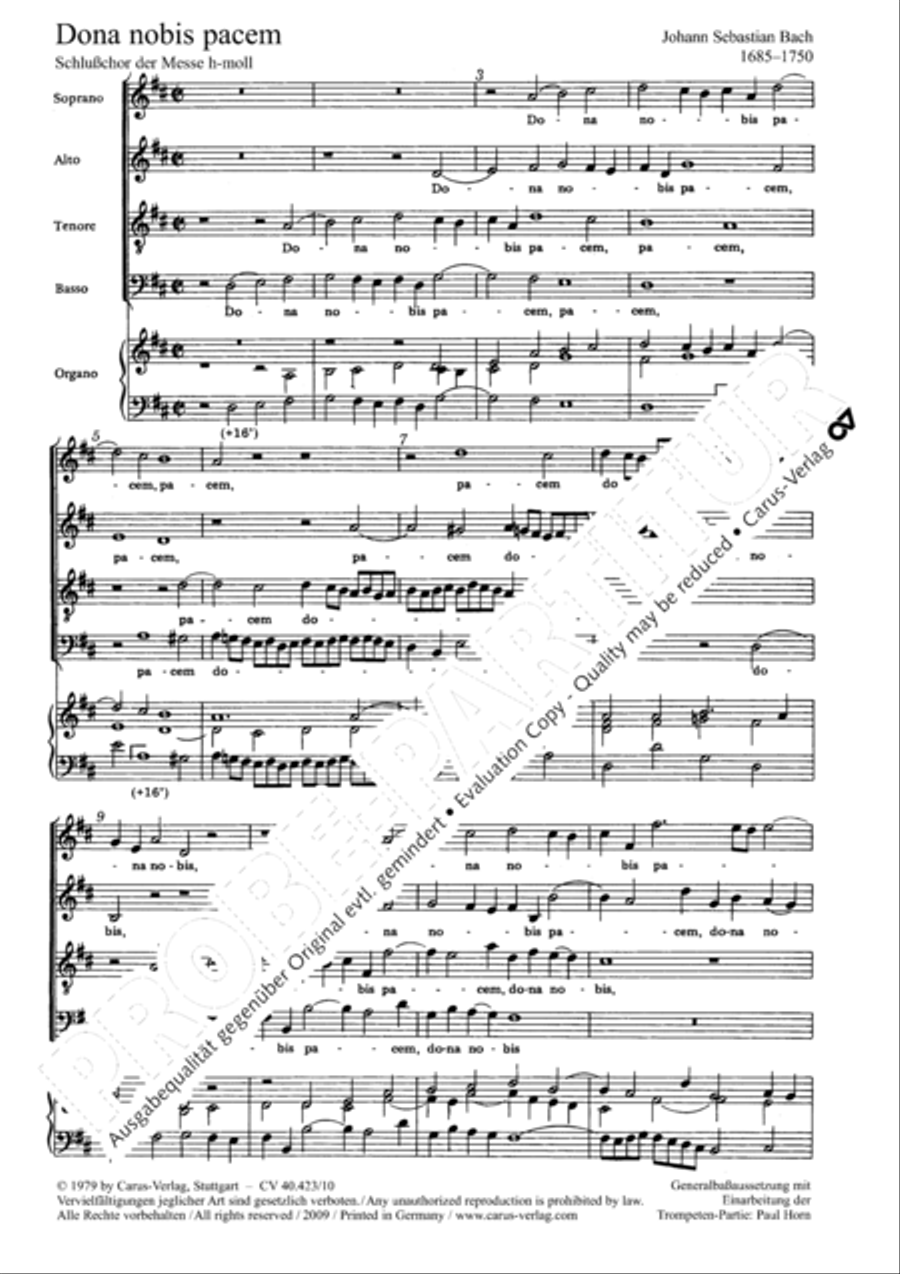 Dona nobis pacem SSATB scores gallery preview page 2