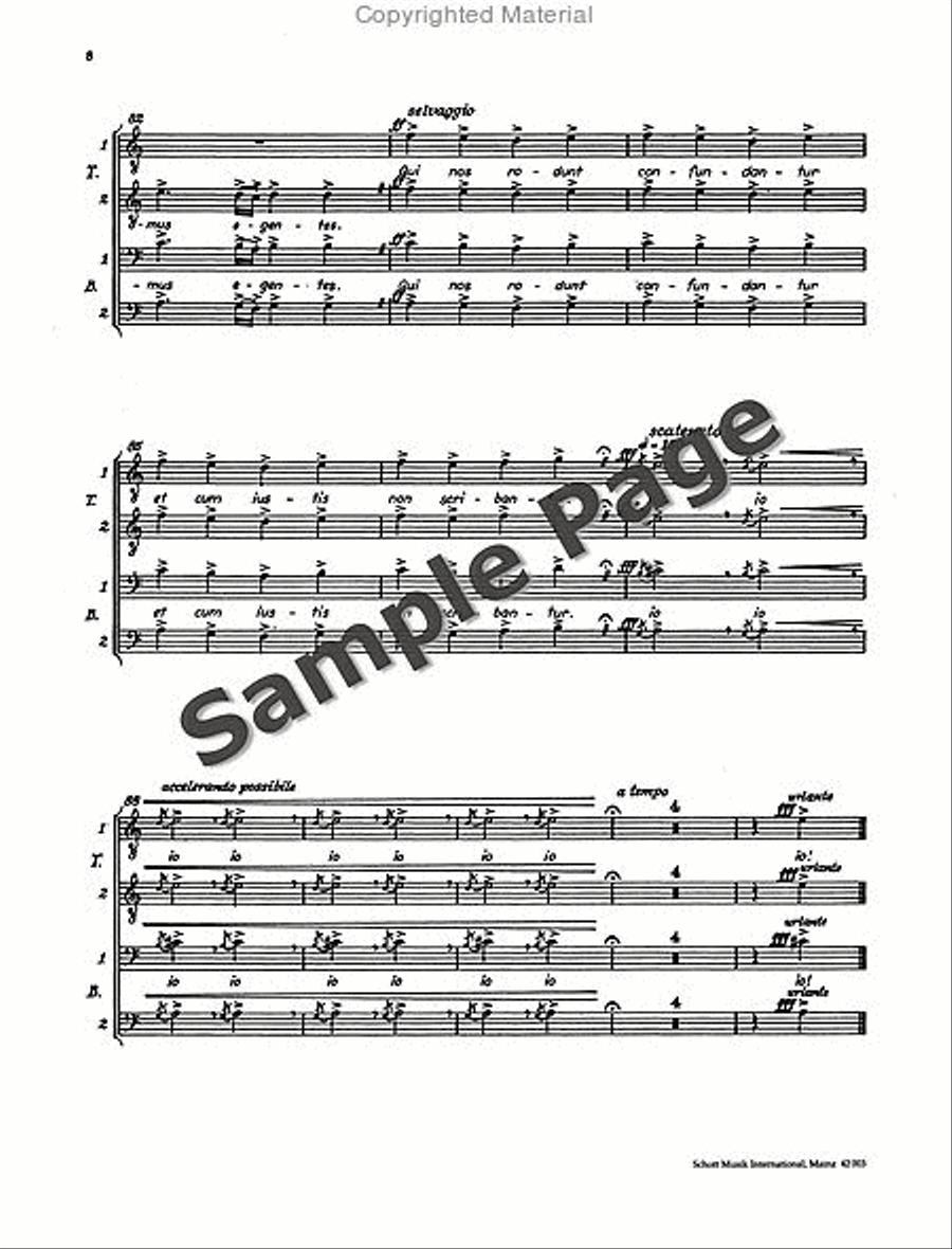 In taberna quando sumus from Carmina Burana TTB scores gallery preview page 9