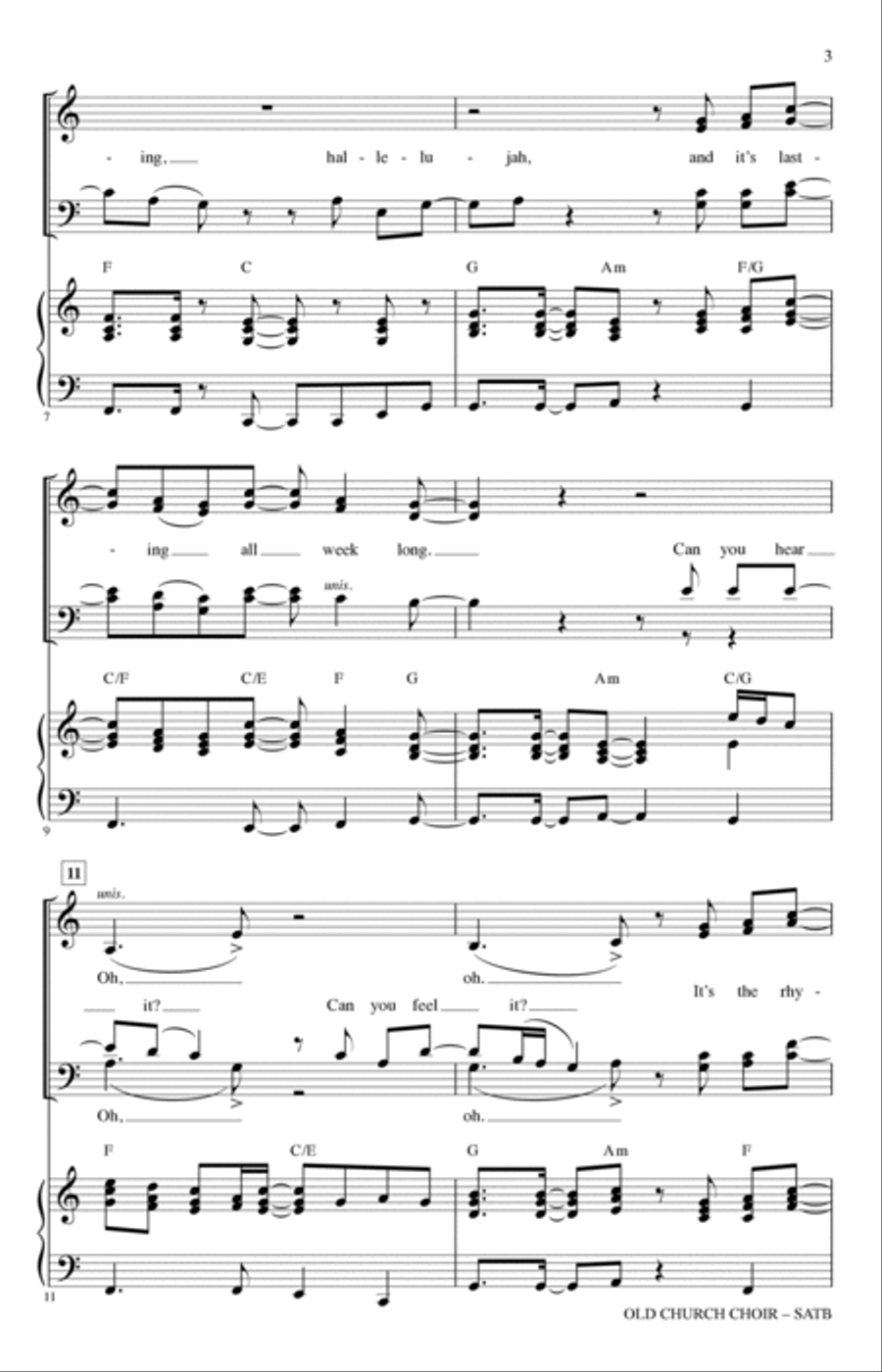 Old Church Choir (arr. Michael Barrett) 4-Part scores gallery preview page 2