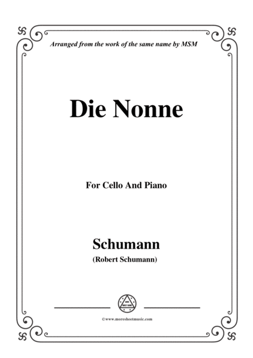 Schumann-Die Nonne,for Cello and Piano image number null