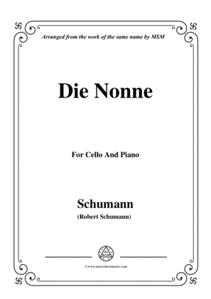 Book cover for Schumann-Die Nonne,for Cello and Piano