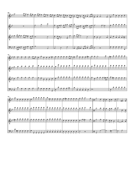 The rival sisters overture (arrangement for 4 recorders (SATB))