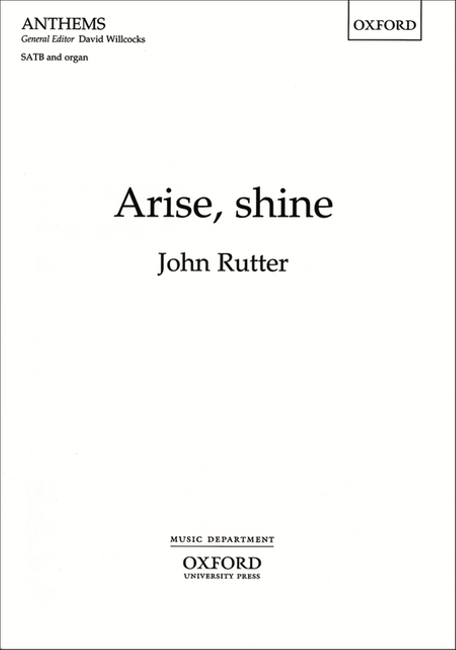 Arise, shine 4-Part scores gallery preview page 1