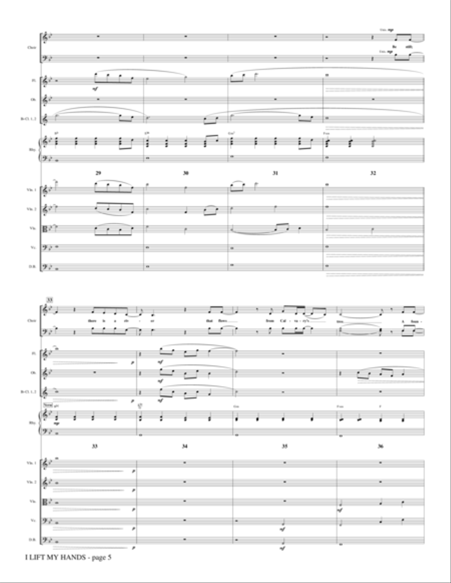 I Lift My Hands - Full Score Choir scores gallery preview page 5