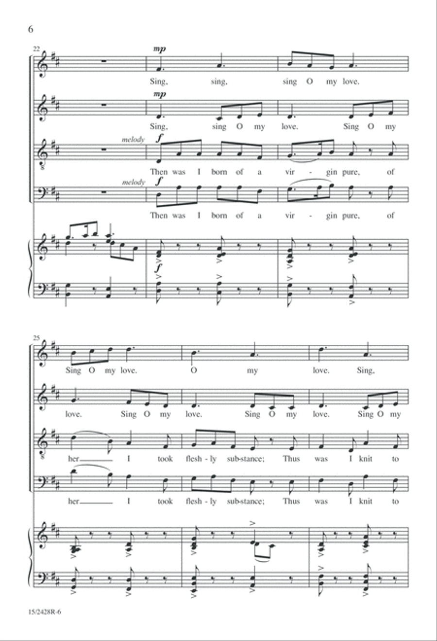 My Dancing Day My Dancing Day 4-Part scores gallery preview page 7