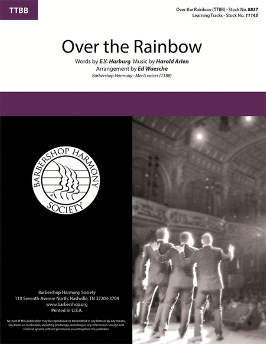 Over the Rainbow TTBB scores gallery preview page 1