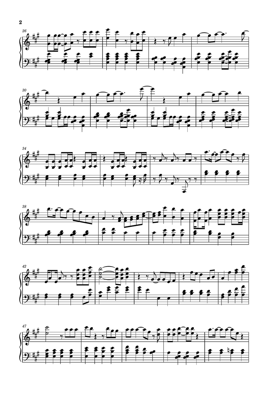 Forever 1 Piano Solo scores gallery preview page 2