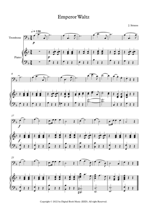 Emperor Waltz - Johann Strauss Jr. (Trombone + Piano)