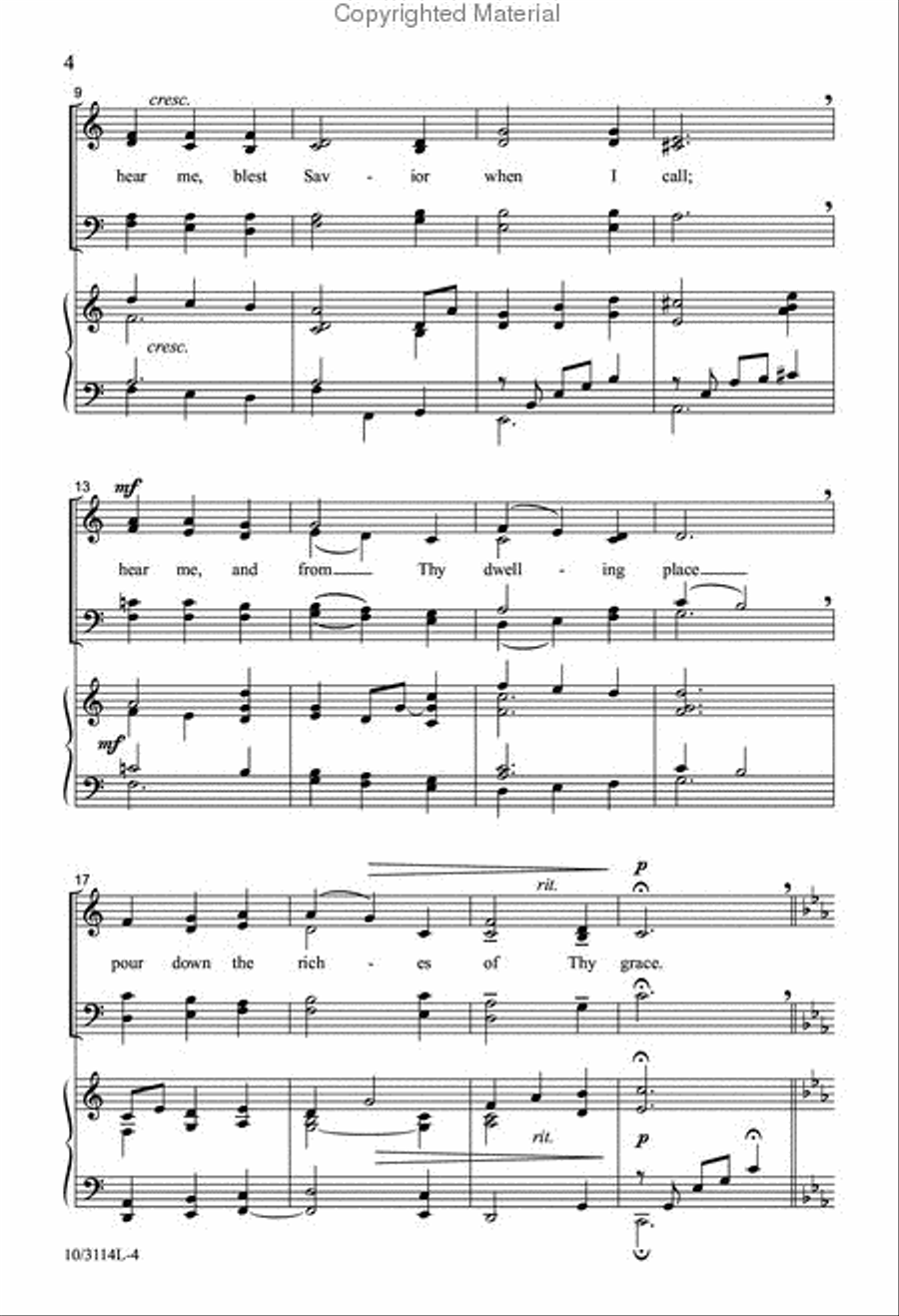 Jesus, My Lord, My Life, My All 4-Part scores gallery preview page 3