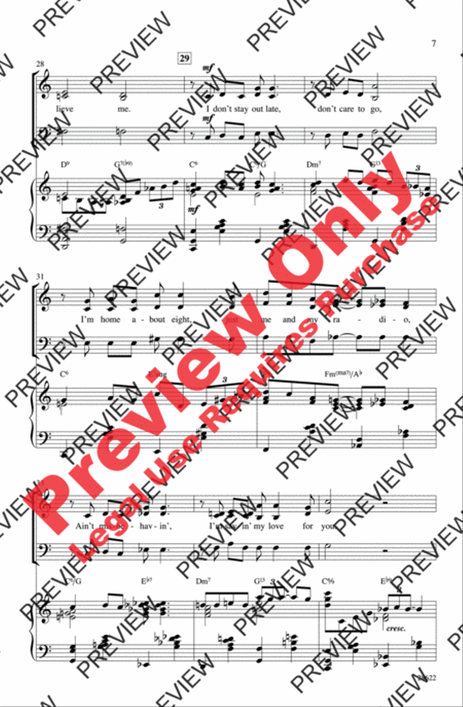 Ain't Misbehavin' 3-Part scores gallery preview page 6