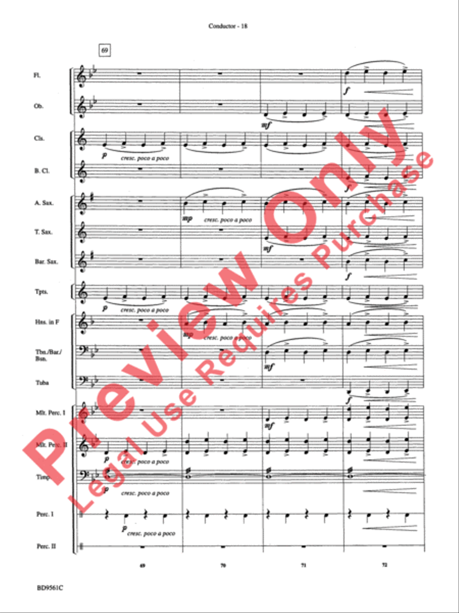The Tempest Concert Band scores gallery preview page 21