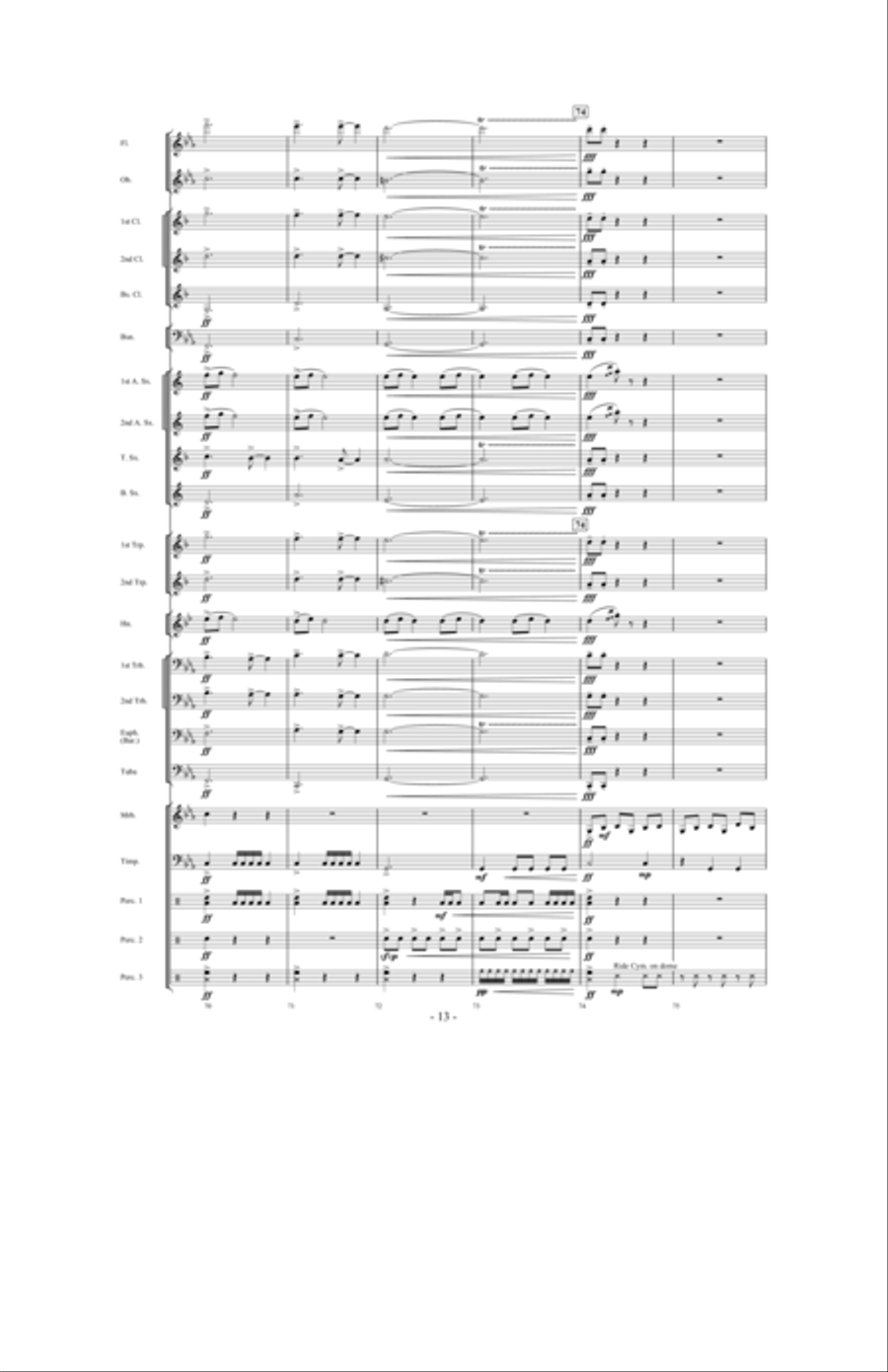 Invocation and African Dance Concert Band scores gallery preview page 12