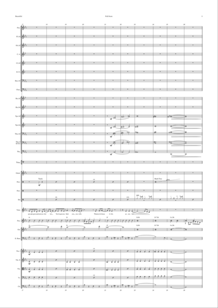 Beautiful Full Orchestra scores gallery preview page 3