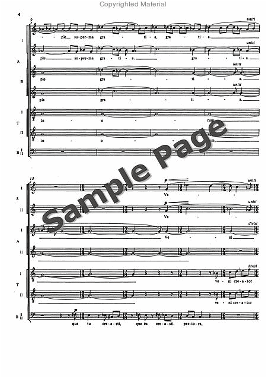 Veni Creator Veni Creator Mixed Choir scores gallery preview page 5