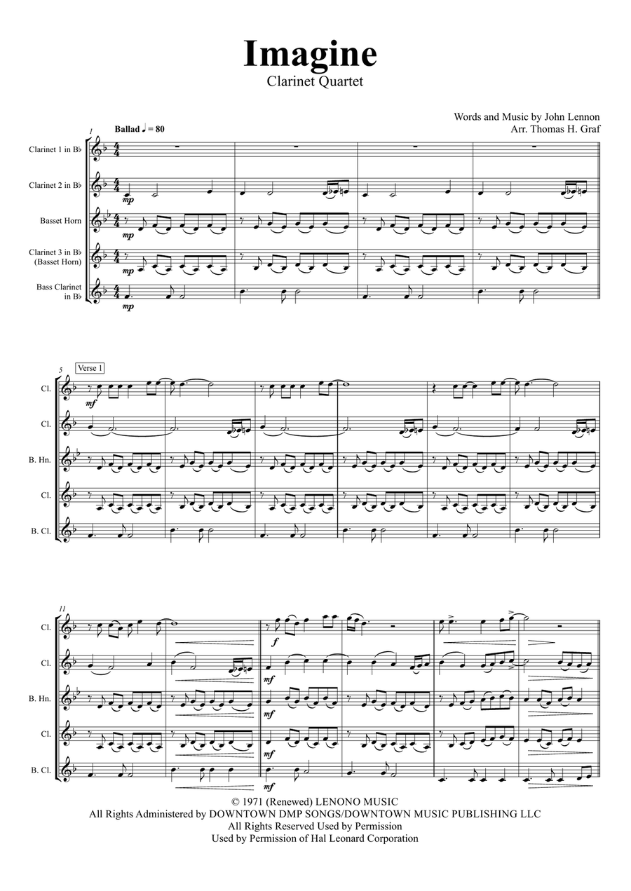 Imagine Woodwind Ensemble scores gallery preview page 1