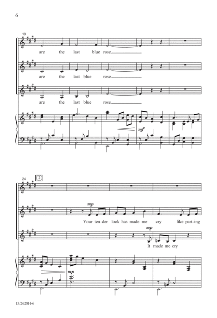 The Last Blue Rose SSA scores gallery preview page 6