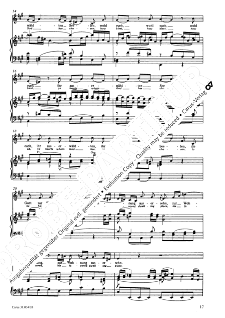 O fire everlasting (O ewiges Feuer, o Ursprung der Liebe) ATB scores gallery preview page 18