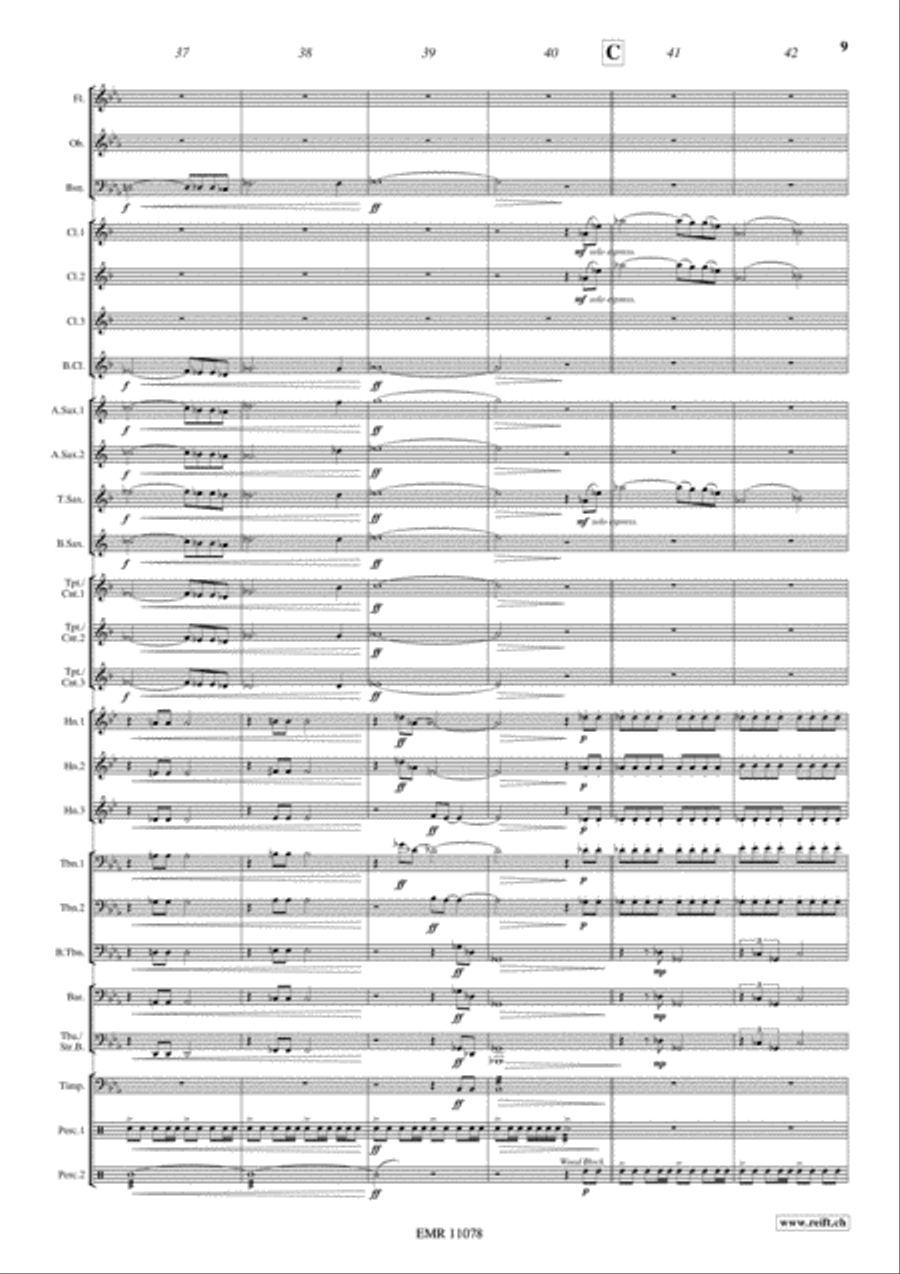 Prelude For An Eternal Friendship Concert Band scores gallery preview page 10
