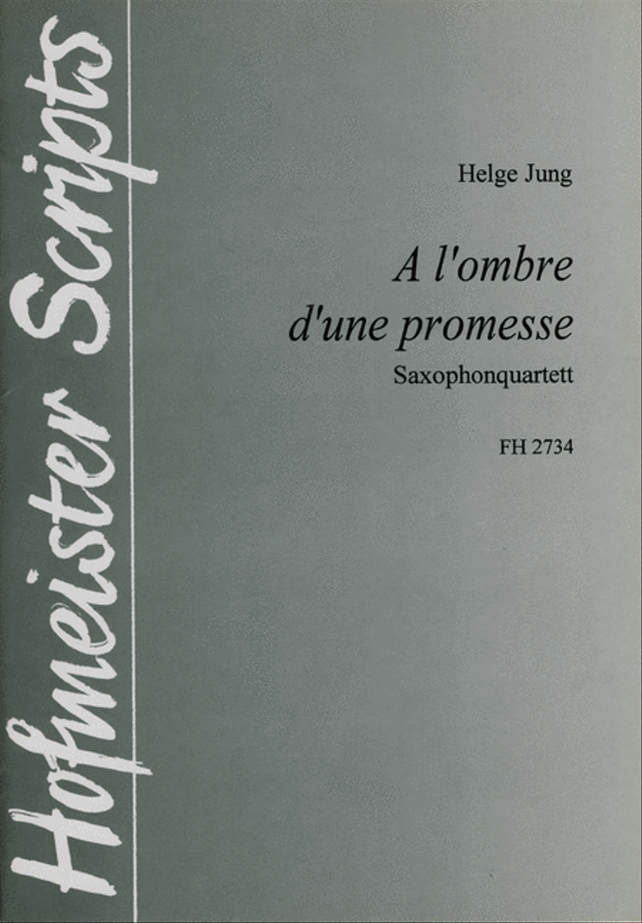 A l´ombre d´une promesse Saxophone Quartet scores gallery preview page 1