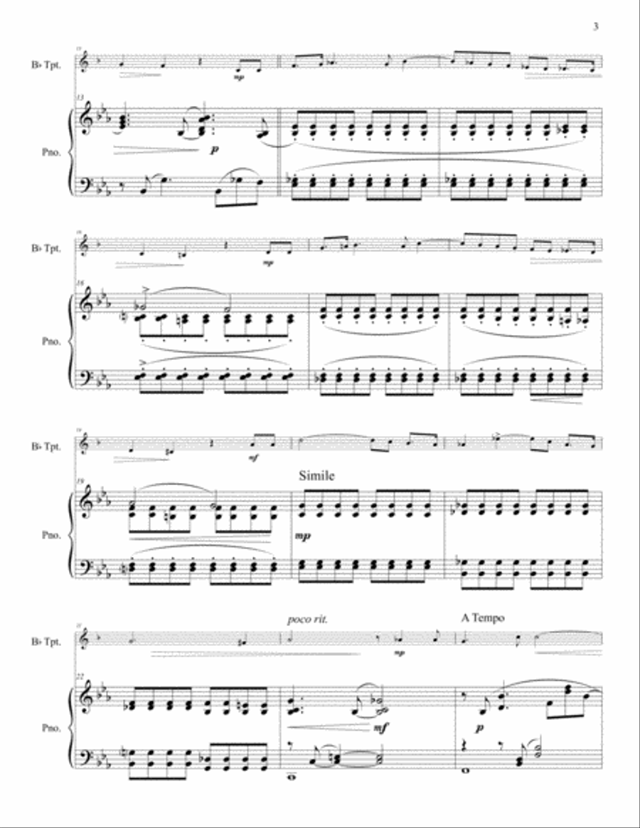 The Art of Melody: 13 Song Transcriptions for Trumpet- Piano Accompaniment Trumpet Solo scores gallery preview page 5