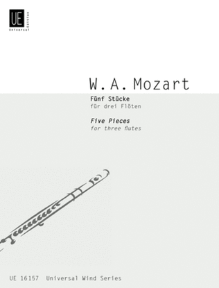 Book cover for Pieces, 5, 3 Flutes