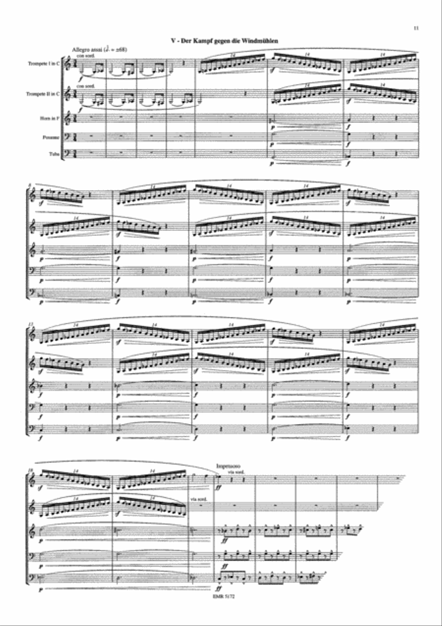 Don Quichottisen Brass Quintet scores gallery preview page 7