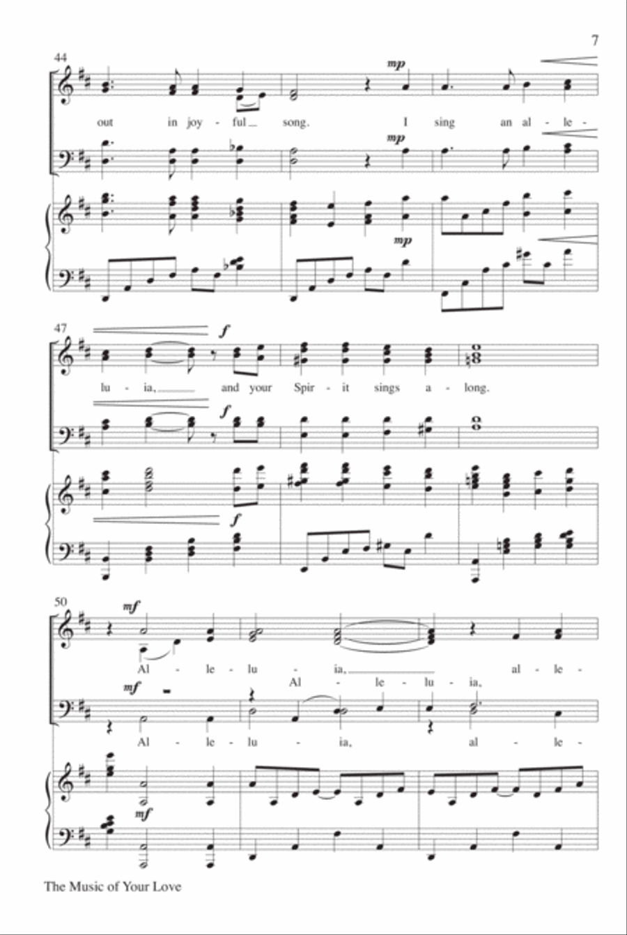 The Music of Your Love 4-Part scores gallery preview page 8