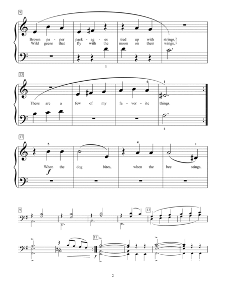 My Favorite Things Piano Method scores gallery preview page 2
