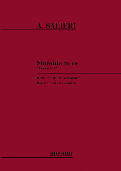 Sinfonia In Re 'Veneziana'