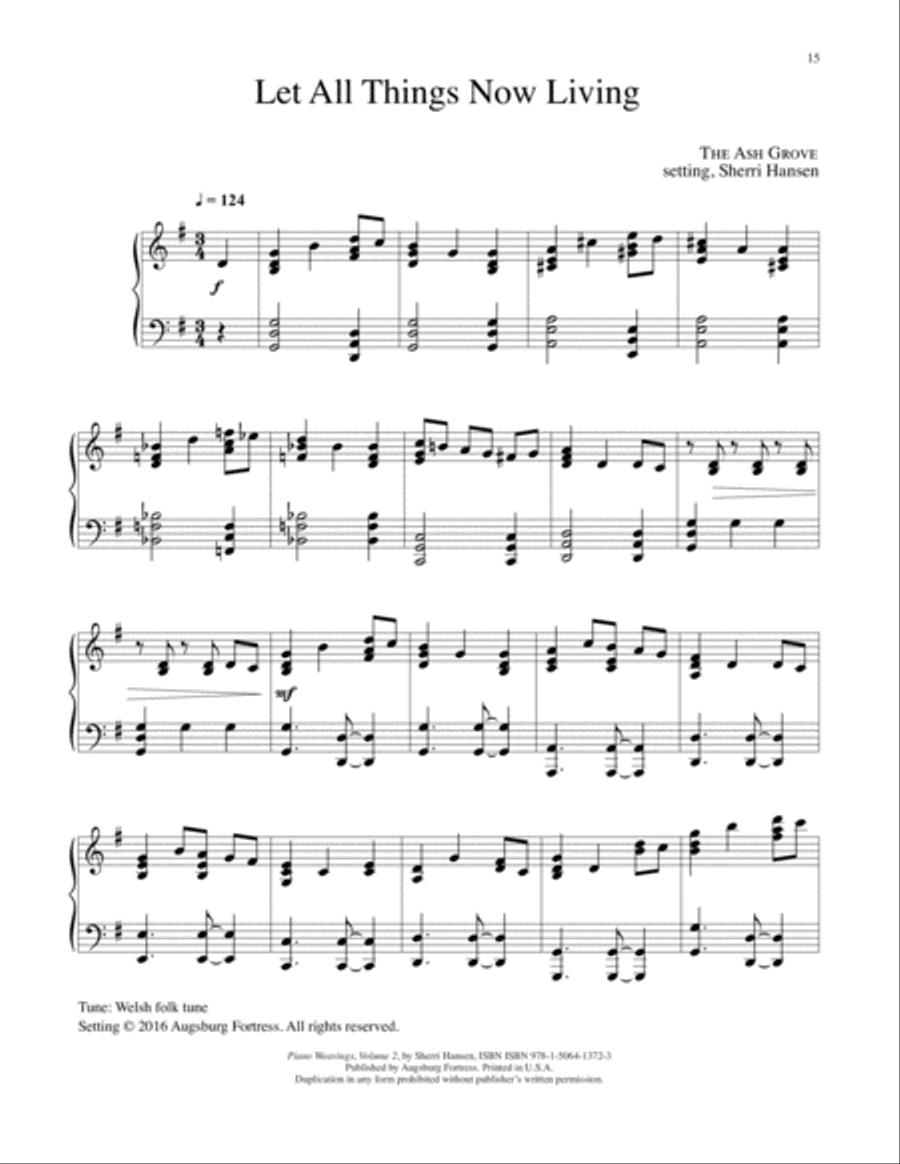 Piano Weavings Volume 2 Piano Solo scores gallery preview page 16