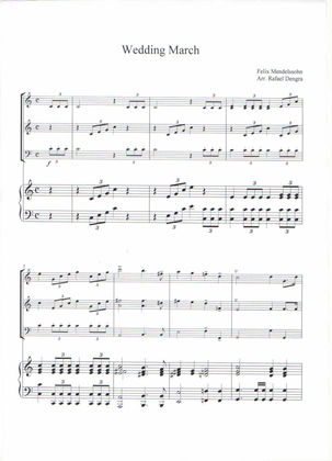 Wedding March- Violín I,Violín II, Cello& Organ